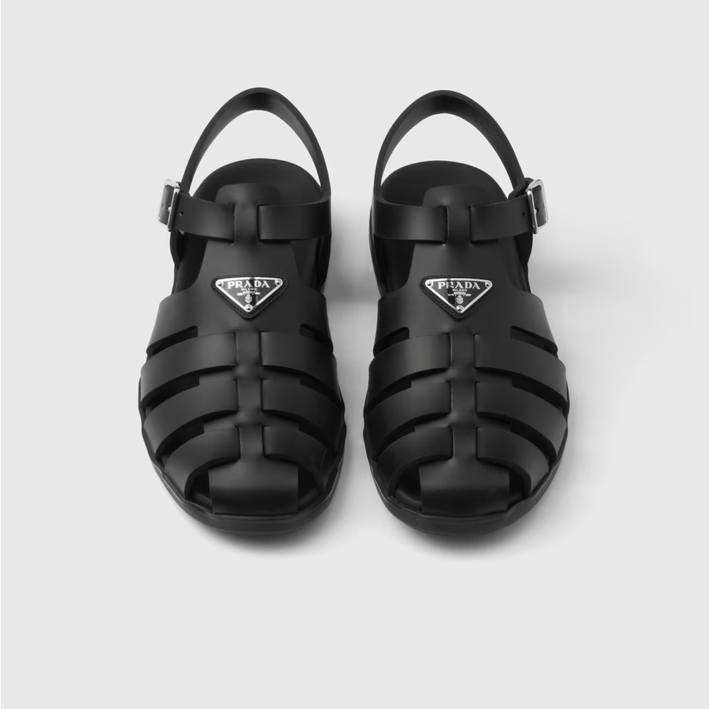 Prada Men's Leather Fisherman Sandals 9 UK, 10 US.
